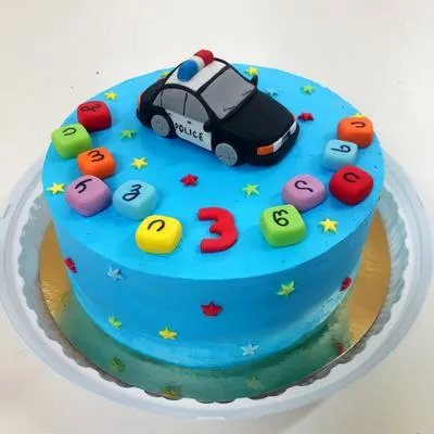 Торт полицейская машинка